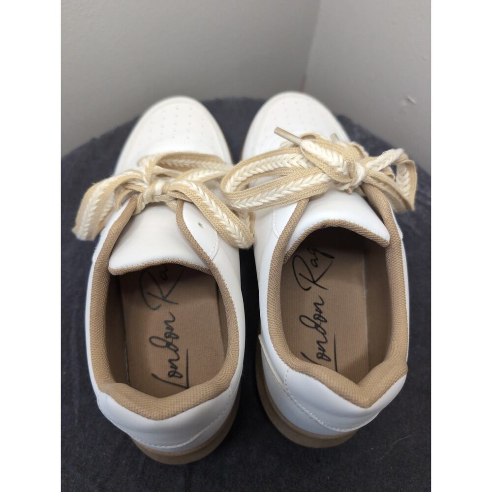 Anthropologie White and Tan Sneakers - Picture 4 of 9